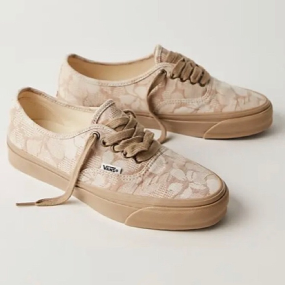 VANS Mateo Floral Beige/Khaki Size 9.5
